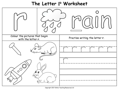 the letter r teaching resources