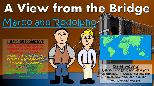 A View from the Bridge - Marco and Rodolpho (The Context of Italian Immigration)
