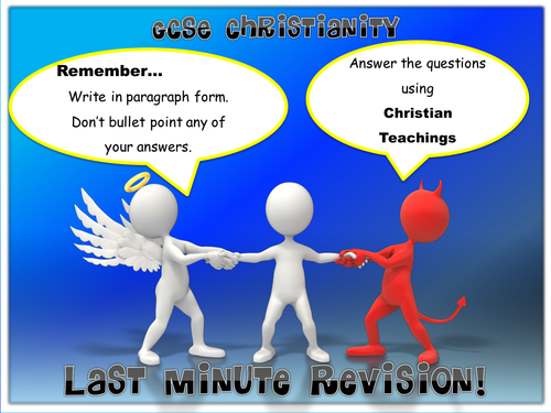 Revision - GCSE Christianity Last Minute Revision