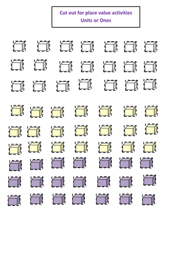 place value hundreds tens onesunits teacher notes digit cards