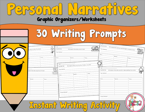 Personal Narrative Writing Prompts | Teaching Resources