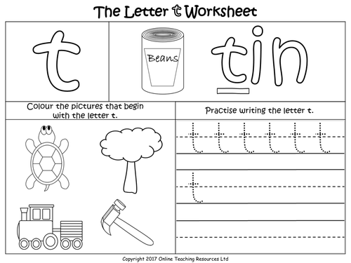 The Letter 't' | Teaching Resources