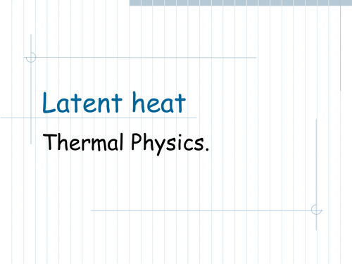 Latent heat of fusion