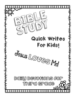 Daily Devotions: Bible Study Quick Writes for Third Grade | Teaching ...