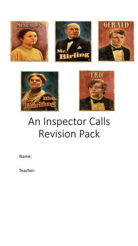 An Inspector Calls Revision Booklet