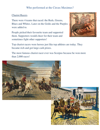 History of the Circus (Circus Maximus) | Teaching Resources
