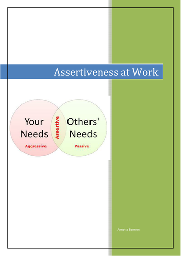 assertive communication skills teaching resources