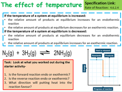 New AQA GCSE Chemistry Le Chatelier’s principle & the Haber Process ...