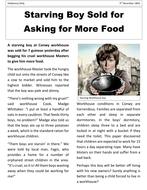 Newspaper Article Models - Oliver Twist | Teaching Resources