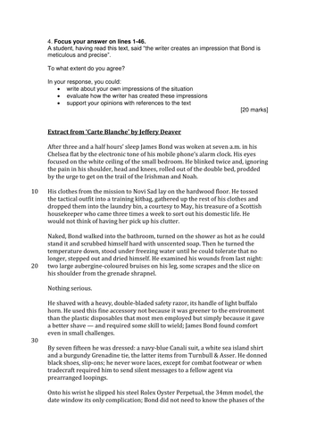 GCSE AQA style Language Paper 1 Q4 practice questions