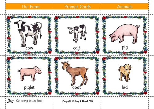 The Farm Flashcards Story Prompts | Teaching Resources