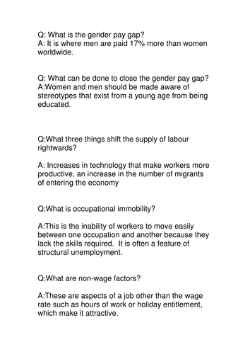 lesson starter work unit igcse economics quiz quiz trade teaching resources