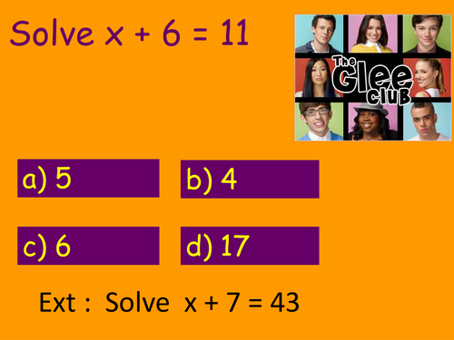 Solving equations (two step, letters both sides and brackets)