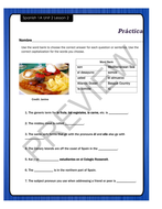 La Comida - Food - Worksheet | Teaching Resources