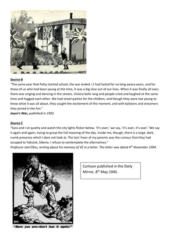 Scheme of Work Second World War The Home front | Teaching Resources