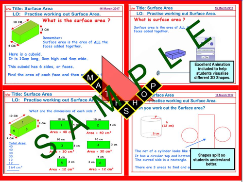 Surface Area | Teaching Resources
