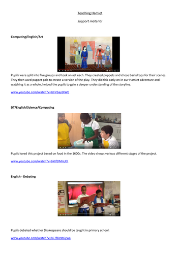 Hamlet Resources Teaching Resources