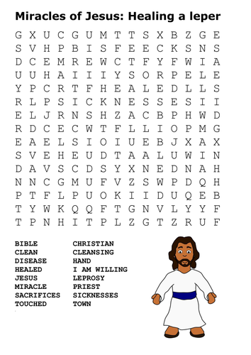 The Miracles Of Jesus Word Search Pack 