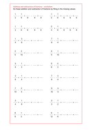 Maths KS2 Fractions addition with denominators that are multiples of ...