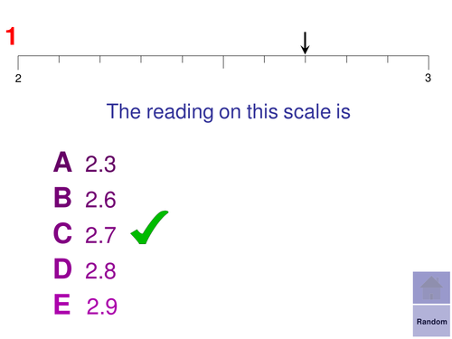 Multiple Choice Starters - Ordering Decimals