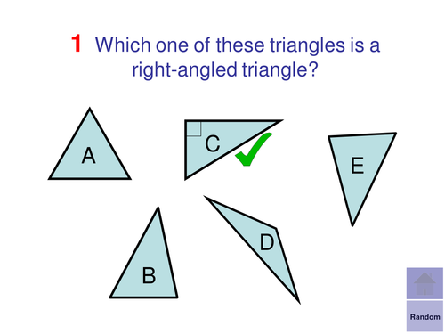 Multiple Choice Starters - Shape