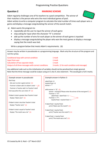 programming assignment sleuth assessment