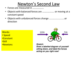 Newton's Second Law (New Edexcel Science 9-1) | Teaching Resources