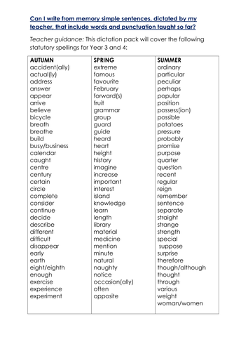 spellings-dictation-year-3-and-year-4-powerpoint-and-worksheets