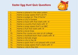 Easter 2018 Easter Egg Hunt Quiz - roblox high school 2 quiz answers