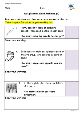 Multiplication and Division One-Step Word Problems: Presentation ...