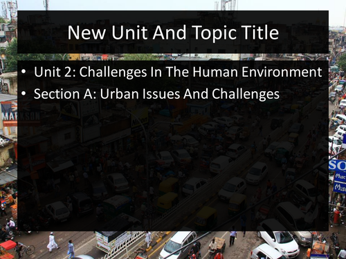 1. Urban Change