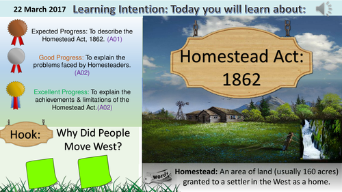 The American West: The Homestead Act 1862 (Edexcel 1-9)