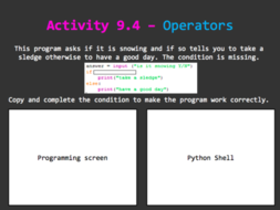 Python Programming activity PPT | Teaching Resources