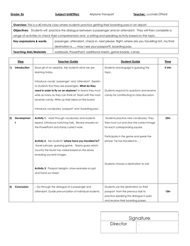 Airport travel role play EFL KS2 whole lesson, flashcards, activity ...