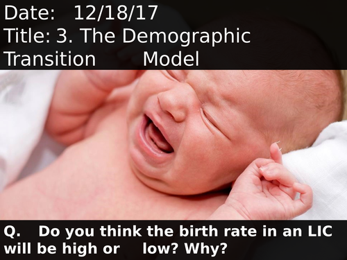 3. The Demographic Transition Model