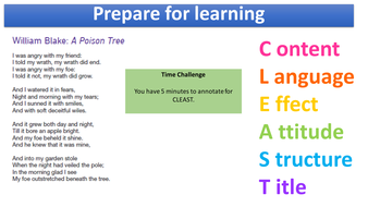 poetry comparison gcse aqa unseen resources