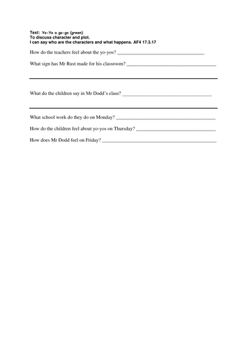 Guided Reading Comprehension sheets | Teaching Resources