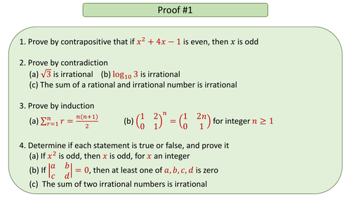 Proof by Induction - Advanced Higher Maths