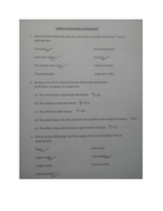 SIMPLE MACHINES WORKSHEET WITH ANSWER | Teaching Resources