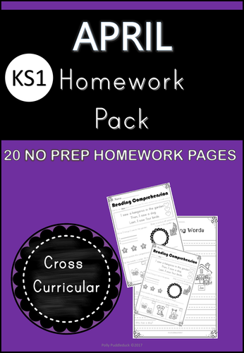 April Homework Pack for KS1 | Teaching Resources