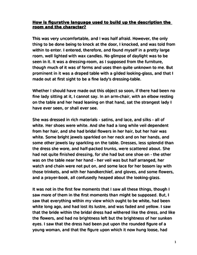 descriptive writing ks3 teaching resources
