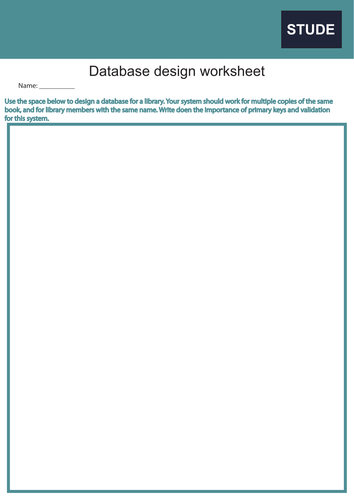 GCSE Computer Science 9-1 – Databases revision