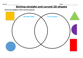 2D Shape Properties, drawing and sorting. 2 presentations and 4 ...