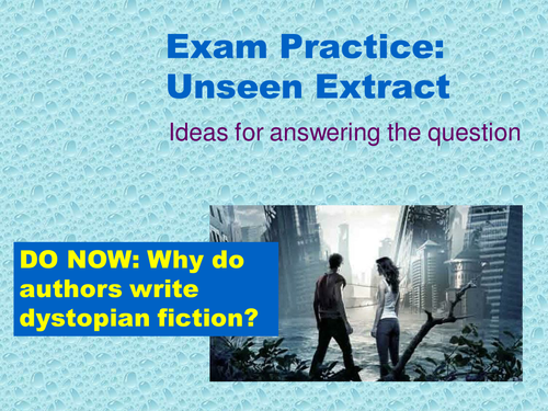 AQA A Level English Unseen Extract 6 'The Handmaid's Tale' LESSON ...