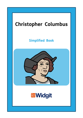 Christopher Columbus Books And Activities With Widgit Symbols Teaching Resources