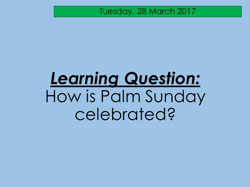 Palm Sunday