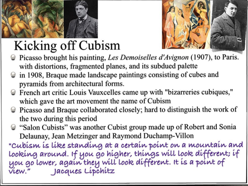 Cubism ~ Art History ~ Art ~ Fragment ~ Geometry ~ 165 Slides ...