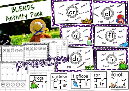 Phonics Blends Activity Pack