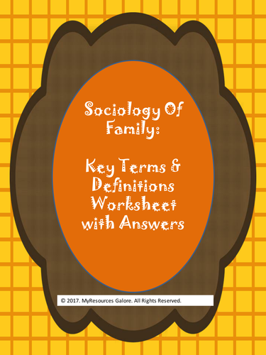 Sociology of Family: Terms & Definitions