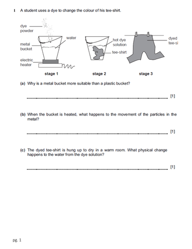 Checkpoint Science-Physics worksheets with mark scheme